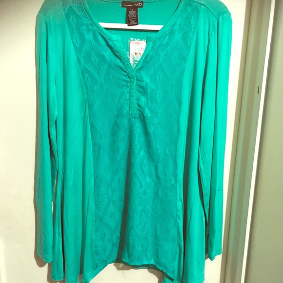 NWR RXB asymmetrical button-up sleeve shirt - Picture 1 of 4